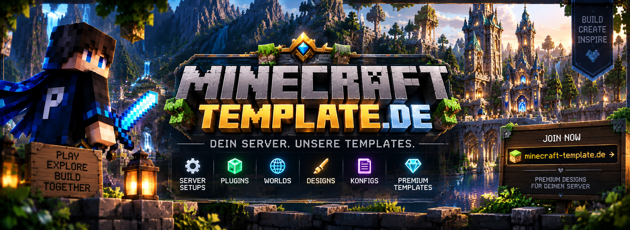 Minecraft-Template.de — Dein Server. Unsere Templates.